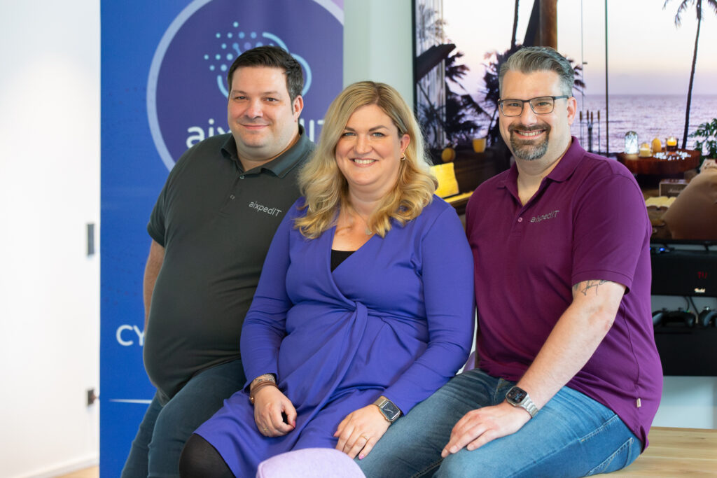 Geschäftsführung aixpedIT GmbH Dominik Zöller Britta Pinke Patrick Ghys